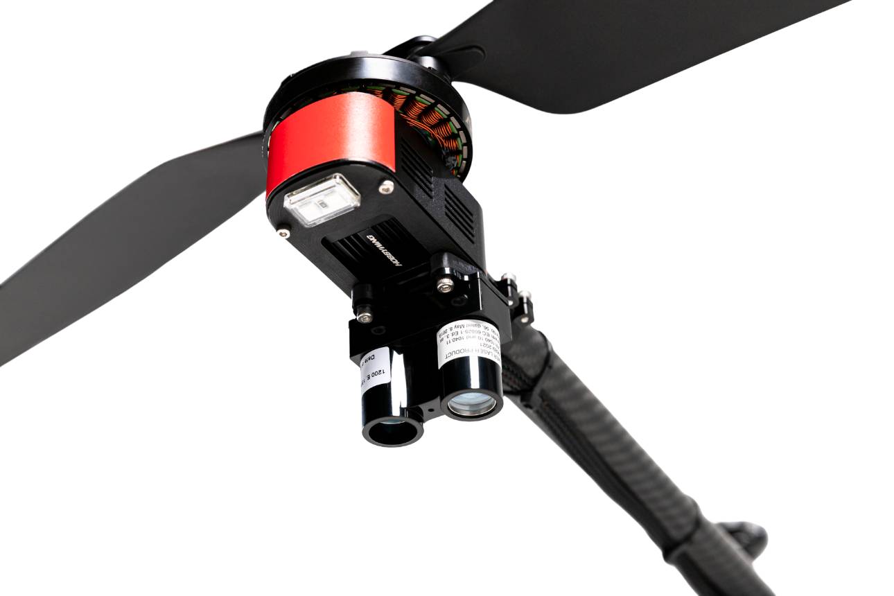 Downward LiDAR rangefinder